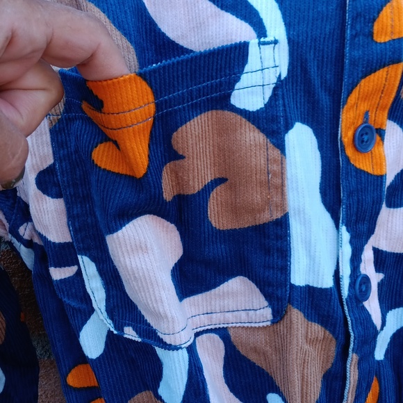 Lucy & Yak Organic Cotton Corduroy Blue Boilersuit Jumpsuit sz S NWT - Picture 6 of 14